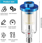 Pack of 6 Small Water Oil Separator Filter 1/4 Inch NPT Inlet and Outlet Air - Image 2