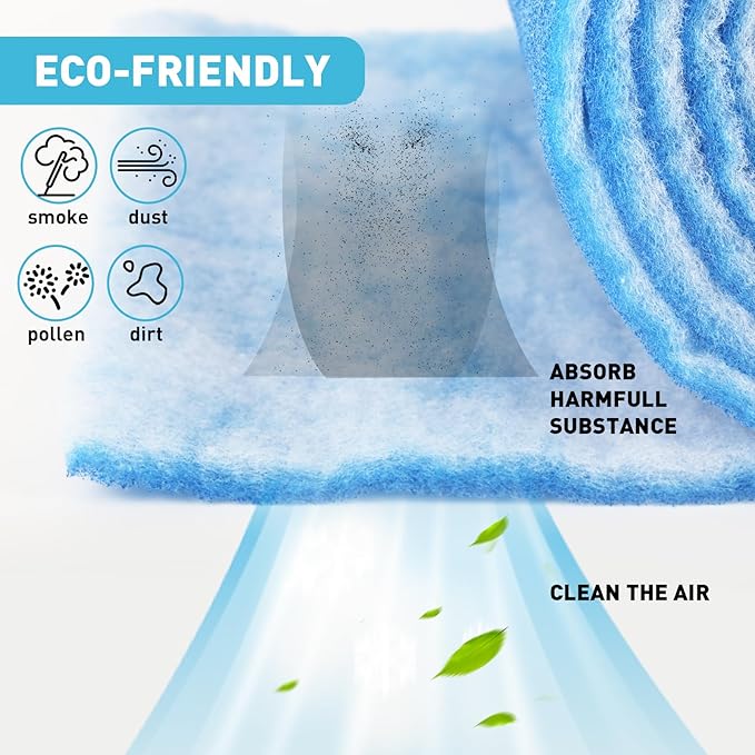 12"×140" Air Vent Filter for Home, AC & Floor Register Filter, MERV 8 - Image 4