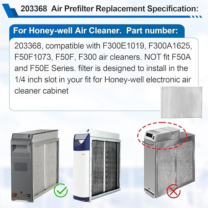 203368 F50F F300 Air Prefilter Replacement - Image 3