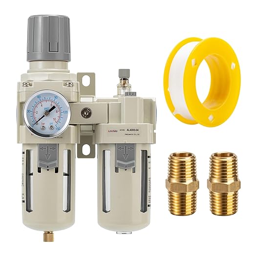 Industrial Air Compressor Filter Regulator Lubricator Unit by LNCHKA