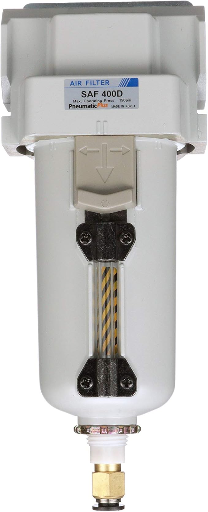 PneumaticPlus SAF400-N04BD-MEP Compressed Air Filter 1/2" NPT, 10 Micron Element - Image 2