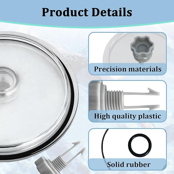 Pool Leaf Trap Cover Lid with O-Ring and Valve Kit - Image 4