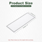 YOKIVE 6 Pcs Magnetic Floor Vent Covers, Floor Register Cover PVC Mesh Air Vent - Image 2