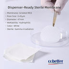 100Pack MCE Gridded Membrane Filter 47mm 0.45μm Mixed Cellulose Esters Membrane - Image 2