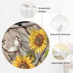 Farmhouse Sunflowers Living Room Curtains 96 Inch Length, Window Curtains Tab - Image 6