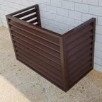 Multifunctional Aluminum Shutter Privacy Fence, Mini Split Cover by Unknown