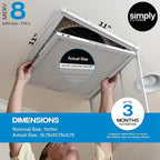 Simply 12x18x1 Air Filter, Merv 8, 6 Pack, - Image 3