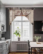 Country Star Swag Kitchen Curtains Valance and Tier Set, VintageRust Yellow - Image 4