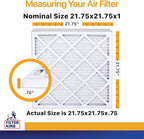 Filter King Air Filters 21.75x21.75x1 | 4-PACK | MERV 13 HVAC Pleated AC - Image 2
