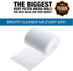 NORTHWEST ENTERPRISES Vent Filters Media Roll, 25ft x 12in x 1/8in Cut to Fit - Image 4
