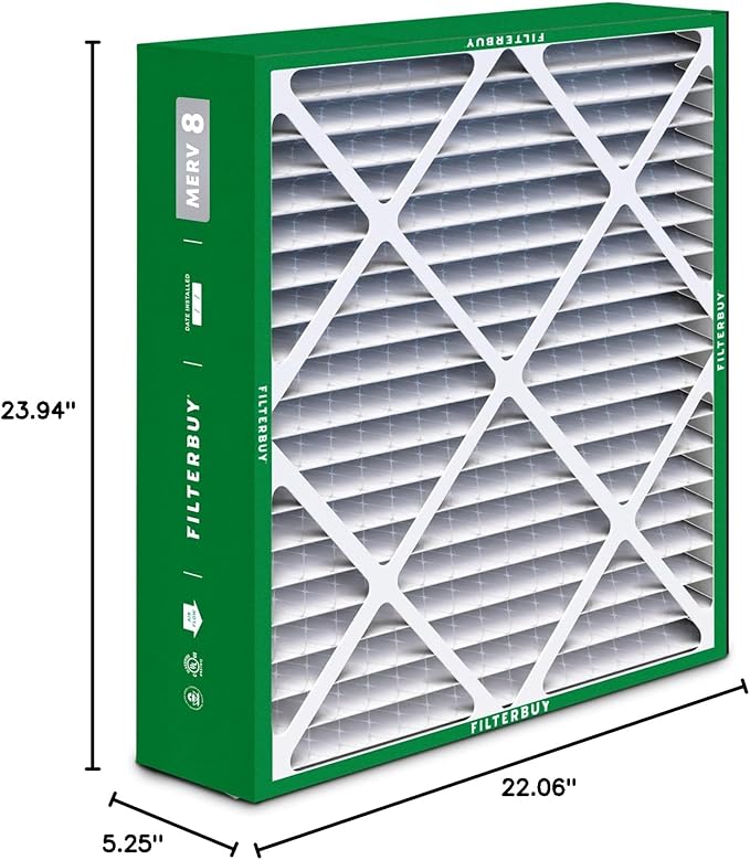 Filterbuy 22x24x5 Air Filter MERV 8 Essential Dust & Allergy Defense, - Image 10