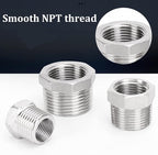 2 Pcs 304 Stainless Steel Reducer Hex Bushing, 1/2" Male NPT to 1/4" Female - Image 7