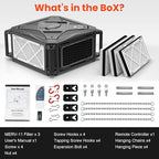 Abestorm 270 Degree Intake Air Filtration System, Built-in Ionizer, 780 CFM - Image 8