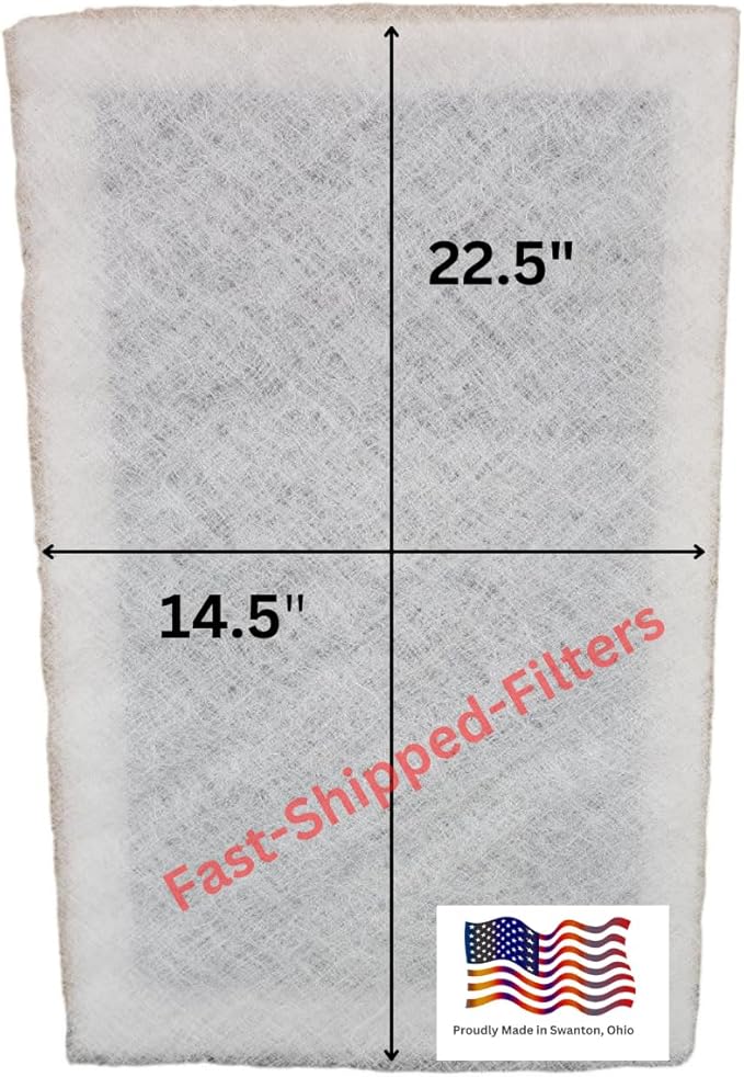 Fast-Shipped-Filters 1 Pack 16x25 Replacement Filter Pads Designed to Fit by Unknown