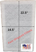 Fast-Shipped-Filters 1 Pack 16x25 Replacement Filter Pads Designed to Fit by Unknown