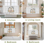 Easter Bunny Kitchen Tier Curtains 36 Inch Long 2 Panel Set, Rod Pocket Half - Image 8