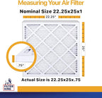 Filter King 22.25x25x1 Air Filter | 4-PACK | MERV 13 HVAC Pleated A/C Furnace - Image 2