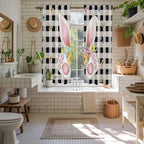 Easter Window Curtains 63 Inch Long 2 Panel Set, Rod Pocket Bedroom Curtains & - Image 5