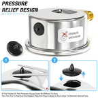 MEANLIN MEASURE 0~100Psi Dry Pressure Gauge Stainless Steel 1/8" NPT 2" FACE - Image 6