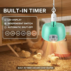 Enhon 2 Sets Chicken Coop Heater, Timing Heat Lamp - Image 5