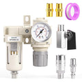 TAILONZ PNEUMATIC 3/8 Inch NPT 2 in 1 Air Filter Pressure Regulator Combo by TAILONZPNEUMATIC