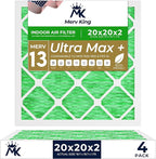 MervKing 20x20x2 Air Filter Actual Size: 19.7" x 19.7" x 1.75" MERV 13 MPR by MervKing