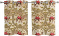 2 Panel Kitchen Cafe Curtains, Desert Camels Sunlight Filtering Nature Air by Hokiten