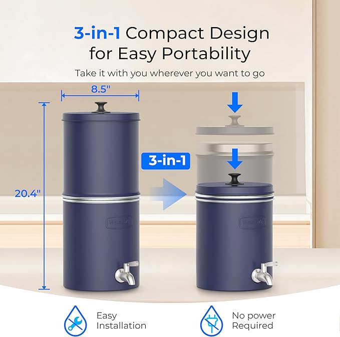 Waterdrop 2.25G Gravity Water Filter System, NSF/ANSI 42&372 Standard, - Image 7