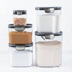 ProKeeper+ Airtight Food Storage Container Set – Clear Plastic Flour and Sugar - Image 5