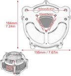 HDBUBALUS Motorcycle Air Filter Cleaner Intake Filter System Kit - Image 5