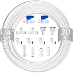 NSF 1/4" inch Water Line Tubing and Push to Connect Fittings by Unknown