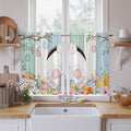 Easter Kitchen Curtains 54 Inch Long 2 Panel Set, Rod Pocket Window Curtains by Unknown