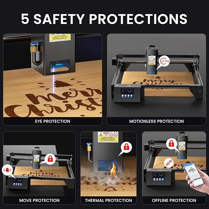 LONGER RAY5 20W Higher Accuracy Laser Engraver and Cutter, 130W Laser Engraving - Image 7