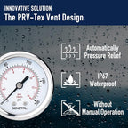 SENCTRL 200 Psi Pressure Gauge, 1/4 NPT Back Mount, Waterproof, Stainless Steel - Image 5