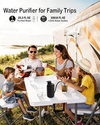 Water Filter Camping – Electric Portable Water Purifier Survival, 0.01 Micron - Image 6