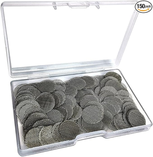 150pcs Stainless Steel Pipe Filters, 20mm/0.79 Inch Smoking Screens Pipe by Gebildet