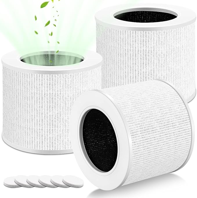 3 Pack Core Mini Replacement Filter, 3-in-1 H13 Grade Compatible by LAUKOWIND