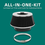 AUTOKAY Universal Clamp-On Air Filter Round Reverse Tapered Washable Filter 3 - Image 6
