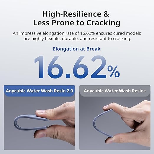 ANYCUBIC Water Washable 3D Printer Resin 2.0 Bundle, 405nm High Precision 3D - Image 4