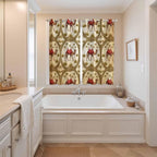 2 Panel Kitchen Cafe Curtains, Window Decor Tier Curtains - Image 3