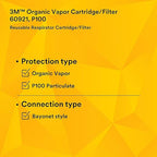 3M 60921 P100 Respirator Cartridge/Filter, NIOSH Approved, 1 Pair, Helps - Image 10