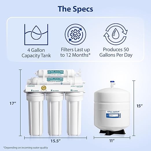 APEC Water Systems ROES-50 Essence Series Top Tier 5-Stage WQA Certified Ultra - Image 7