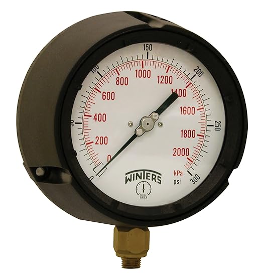 Winters PPC Series Phenolic Dual Scale Process Pressure Gauge by Winters+Instruments