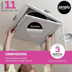 Simply 10x10x1 Air Filter, MERV 11, 4 Pack, - Image 3