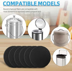 6 Pack Compost Filters for Countertop Bin, 6.7 Inch Charcoal Filters for - Image 2