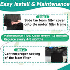 5 Pack VFF21 Foam Filters Fit for Vacmaster 2.5-5 Gallon Wet/Dry Vacs & Armor - Image 5