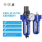 NANPU 1/2" NPT Compressed Air Filter Regulator Lubricator, Zinc Alloy, 5 Micron - Image 6