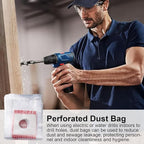 Electric Hammer Dust Bag – Drill Dust Sealr, Hole Saw Catcher | 100PCS Fine - Image 3
