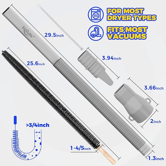 Holikme Dryer Vent Cleaner Kit 2 Pieces - Image 6