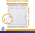 Filter King 18.25x22x1 Air Filter | 12-PACK | MERV 13 HVAC Pleated A/C Furnace - Image 2